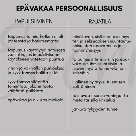 Epävakaa persoonallisuus